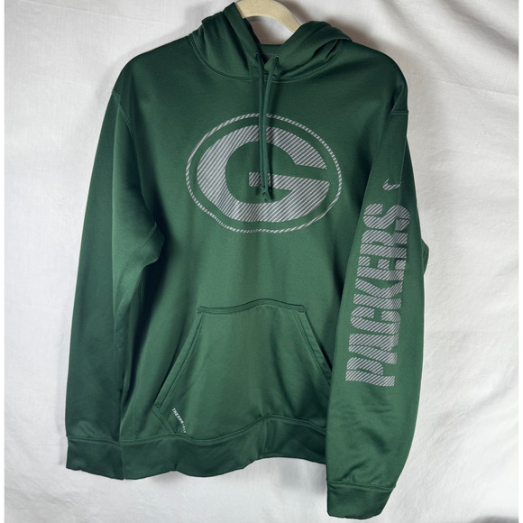 Green Bay Packers Hoodie, Nike Therma-Fit, Size Medium (M), NFL, Football - Picture 1 of 8